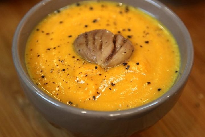 Soupe de marron et potiron