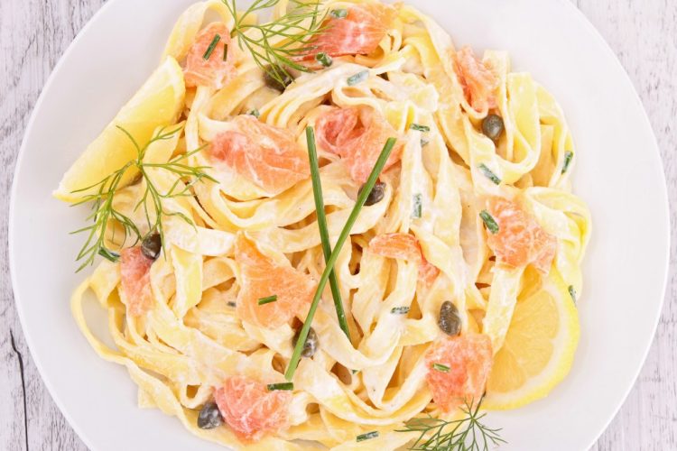 Tagliatelles au saumon frais