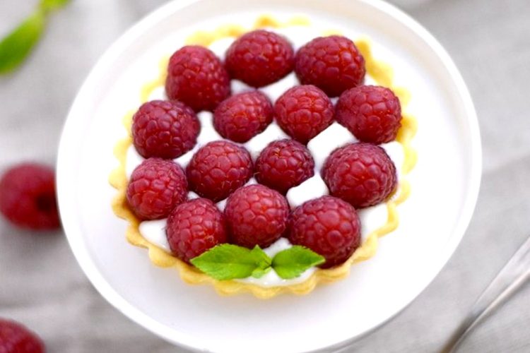 Tartelettes aux framboises et chocolat blanc