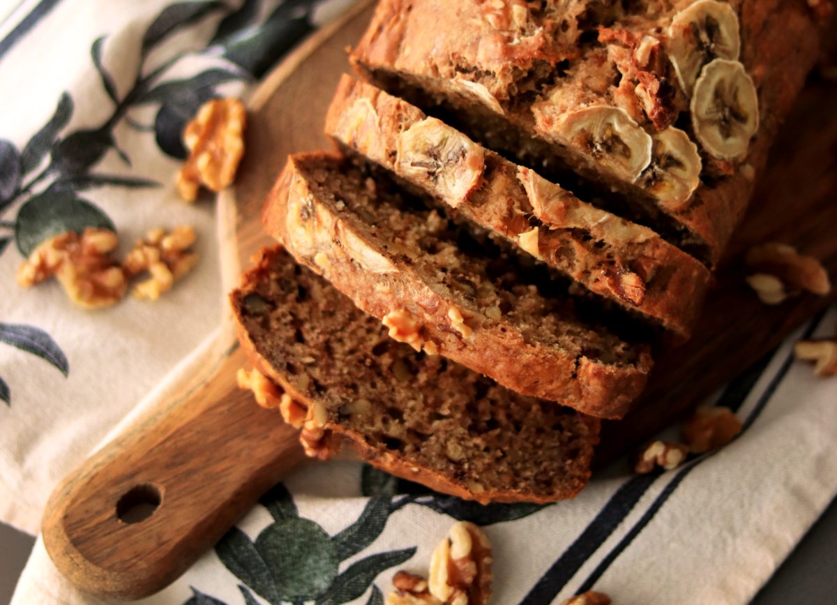 Recette sans gluten, sans lactose, sans sucre et sans œuf du banana