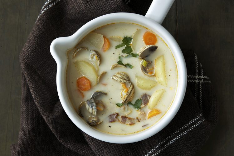 Boston clam chowder – Bouillon aux coquillages