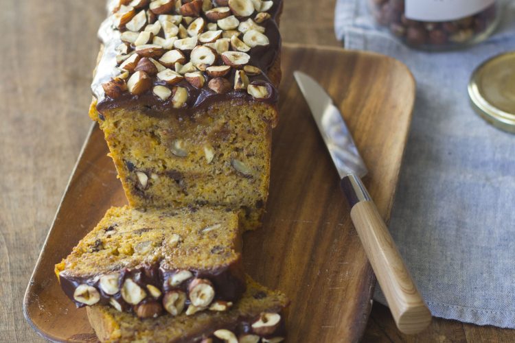 Cake au potiron et noisettes
