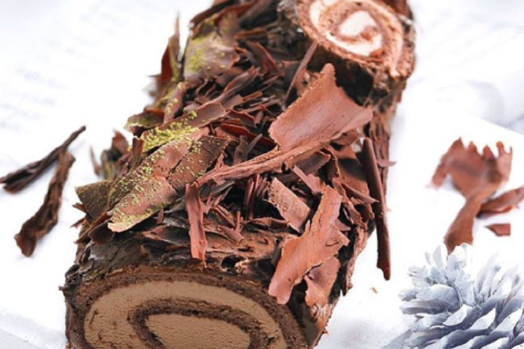 Bûche de Noël aux chocolats