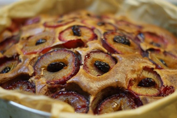 Tarte gourmande aux prunes