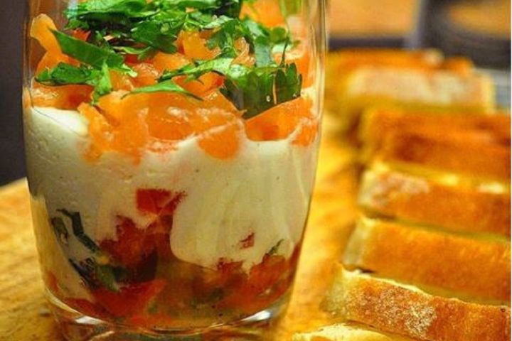 Verrines de saumon