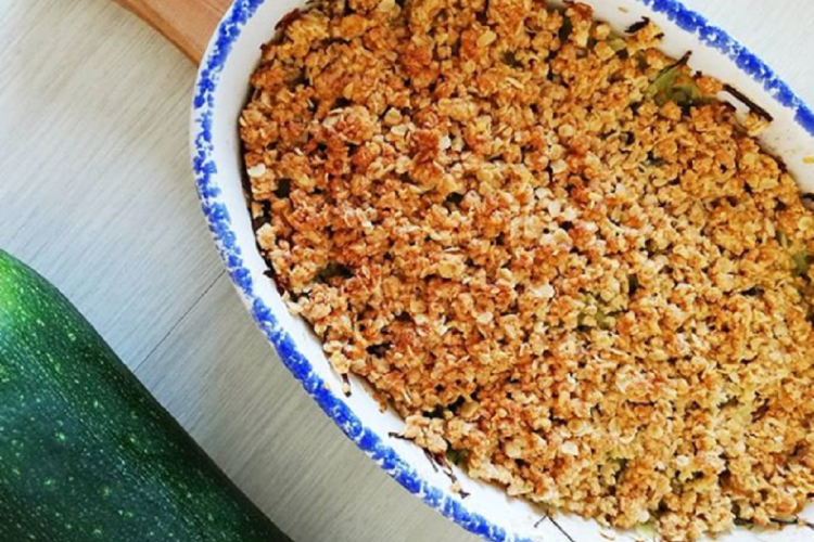 Crumble de poireaux aux Saint-Jacques