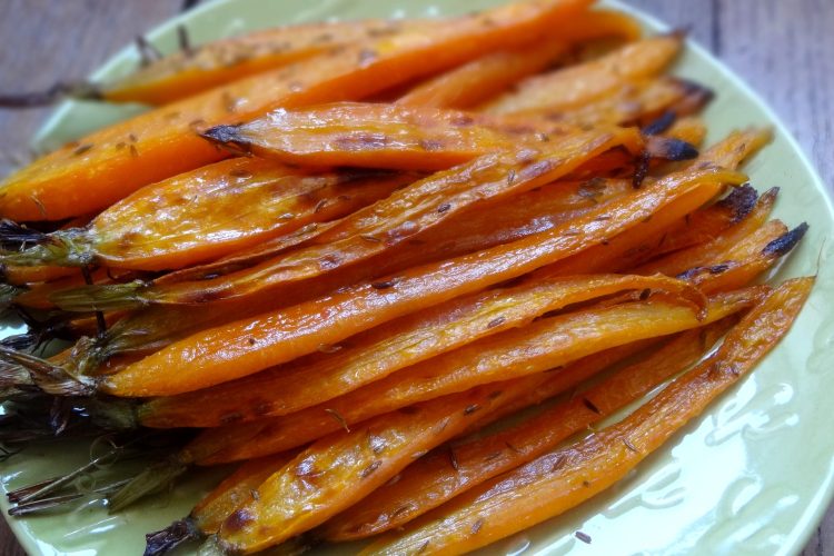 Carottes rôties à l’orange et au cumin