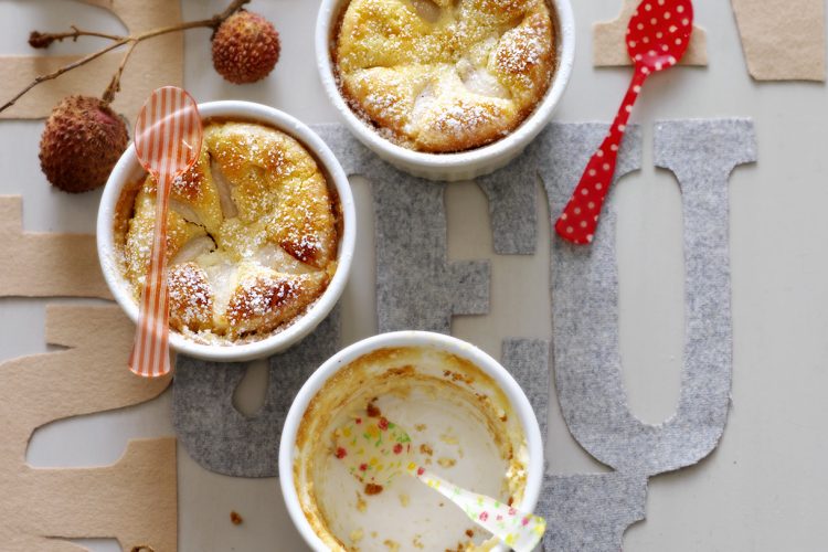 Clafoutis aux litchis et à l’amande