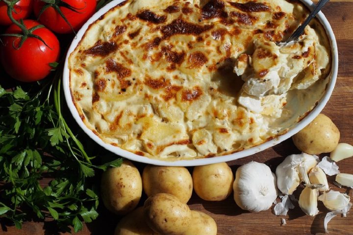 Gratin de pommes de terre à la forestière