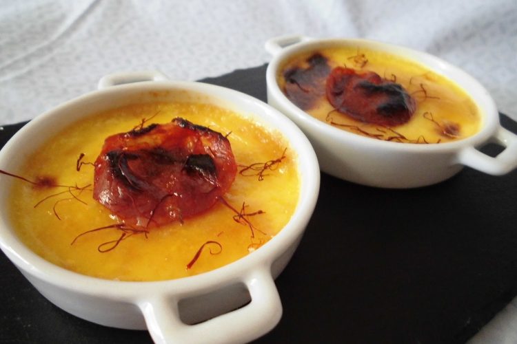 Crème brûlée chorizo-safran