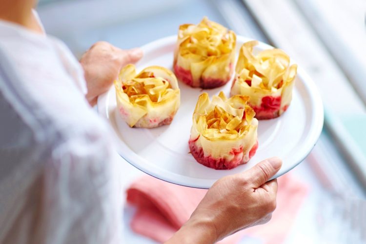 Croustades pommes-framboises