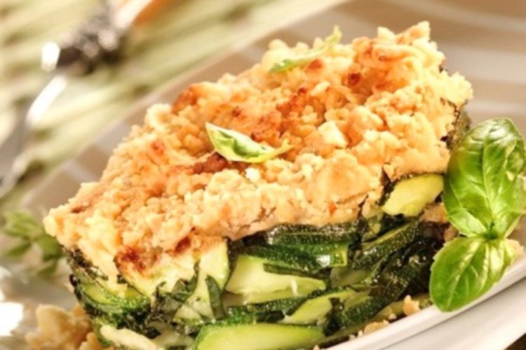 Crumble aux courgettes