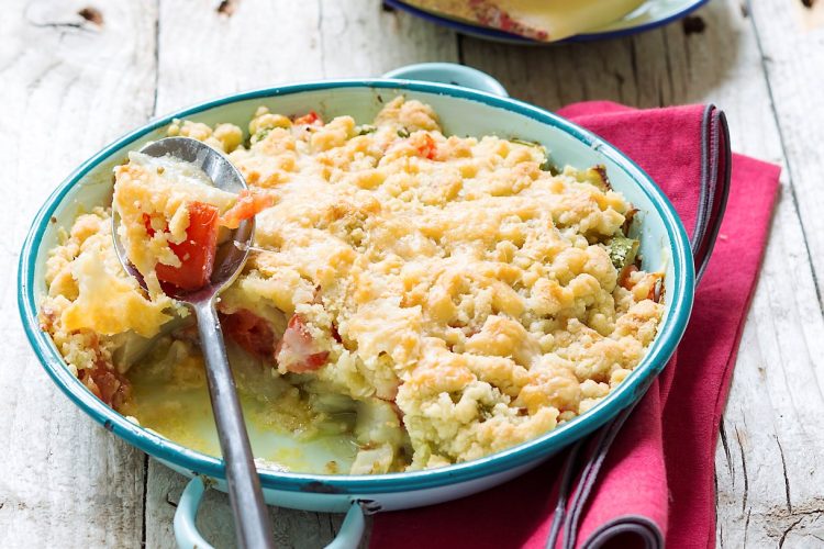 Crumble de légumes au Gruyère AOP suisse