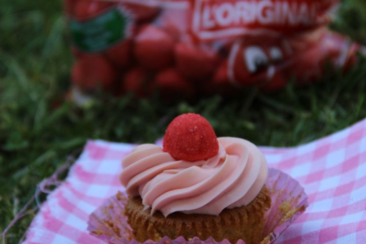 Cupcakes fraise-pistache