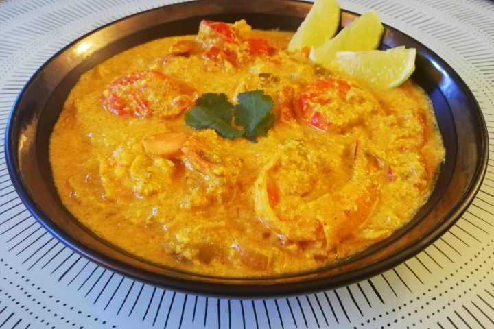 Curry de gambas à la noix de coco