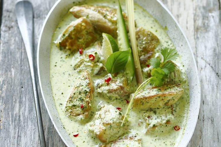 Curry vert de poulet