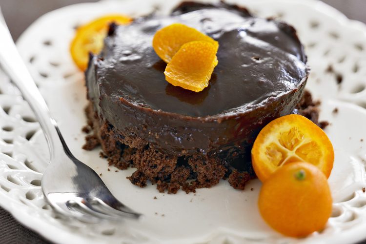 Extra-moelleux au chocolat, kumquats et piment