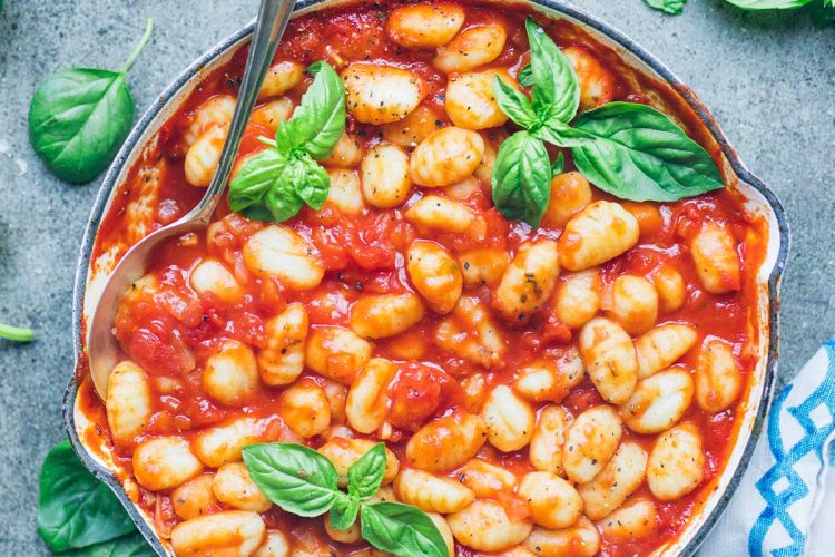 Gnocchi à la sauce tomate et au basilic