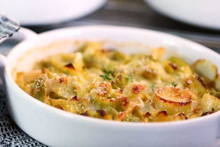 Gratin de haddock aux poireaux