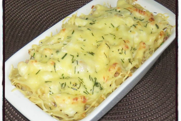 Gratin de pâtes au thon