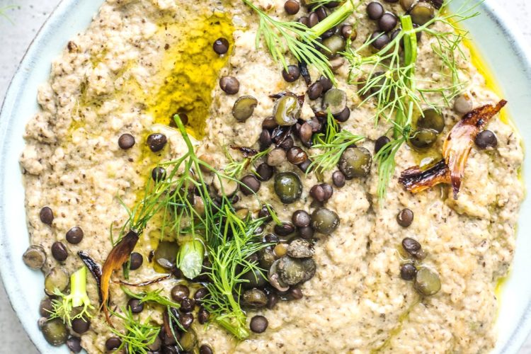 Houmous de lentilles et fenouil