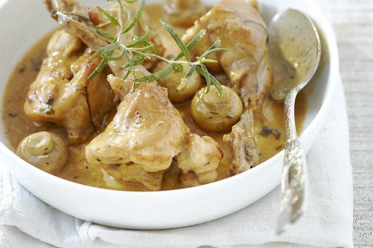 Lapin à la moutarde au vinaigre balsamique