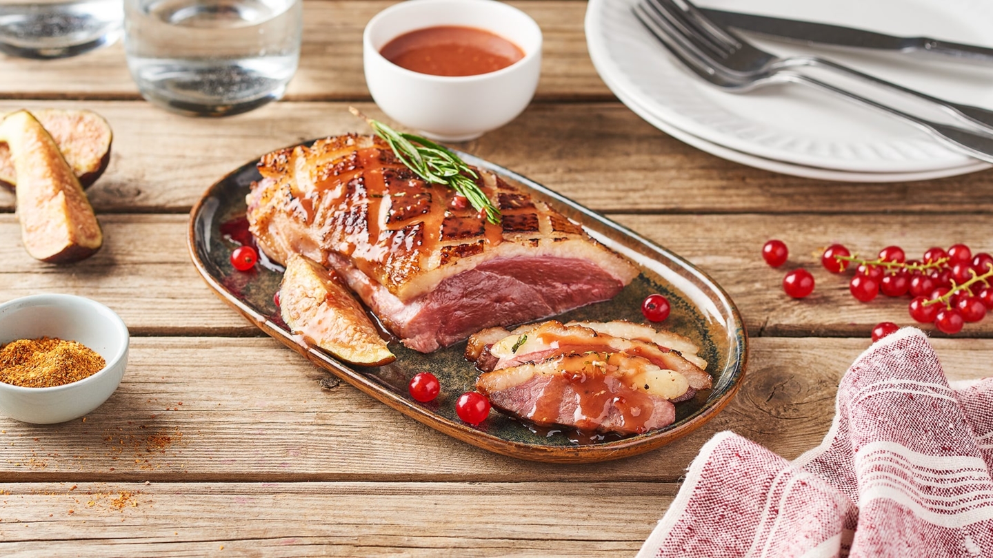 Magret de canard aux groseilles - Spécial Gastronomie