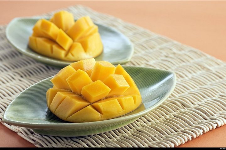 Crème de mangue douce et légère