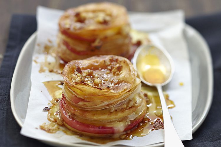 Millefeuille croustillant au camembert