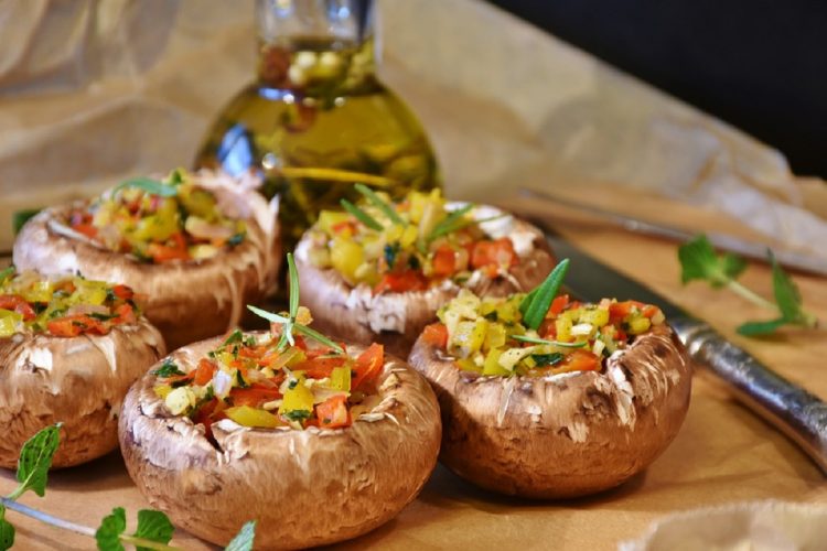 Champignons rôtis à l’ail et aux herbes