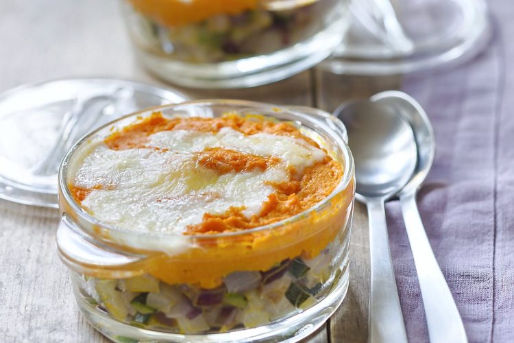 Parmentier de légumes au reblochon