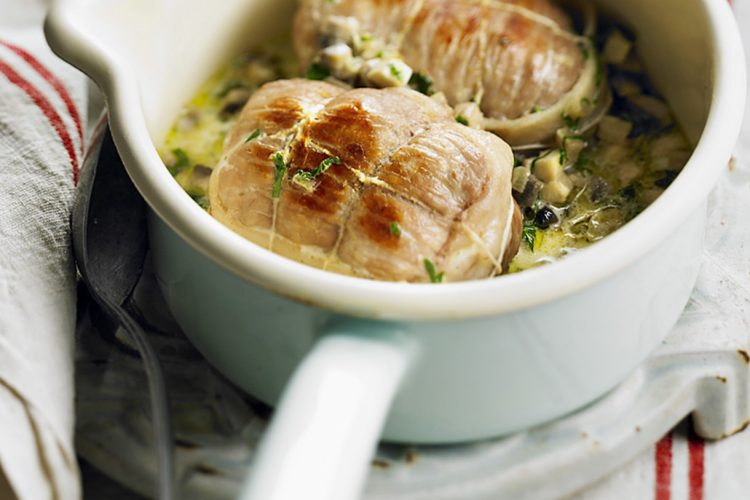 Paupiettes de veau aux champignons