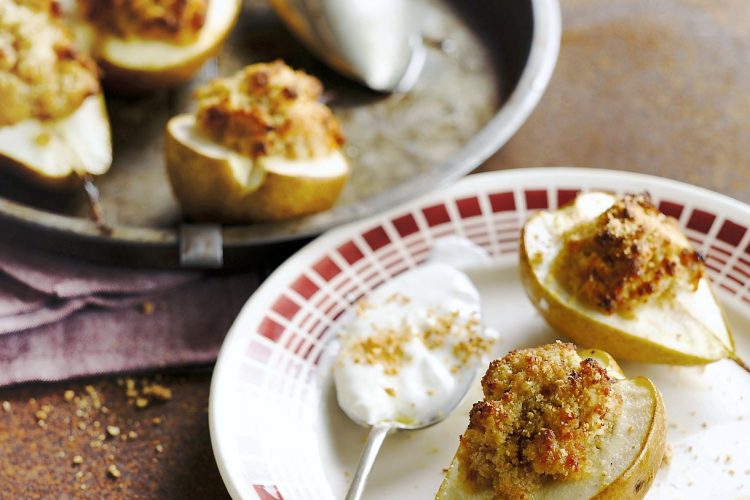 Poires farcies aux amandes