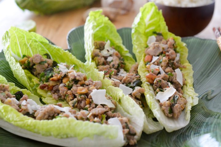 Porc au gingembre en salade thaïe