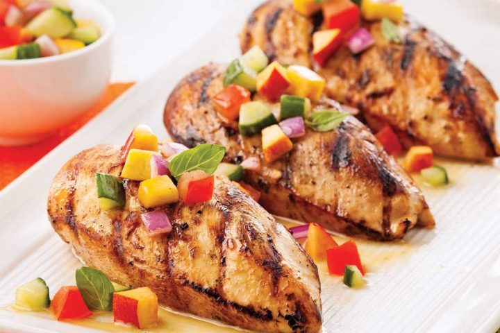 Poulet grillé sucré salé