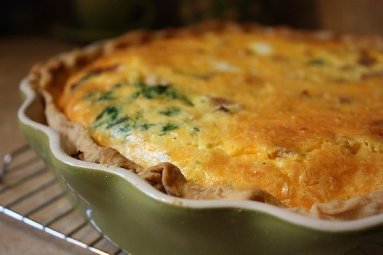 Quiche aux poireaux et saumon