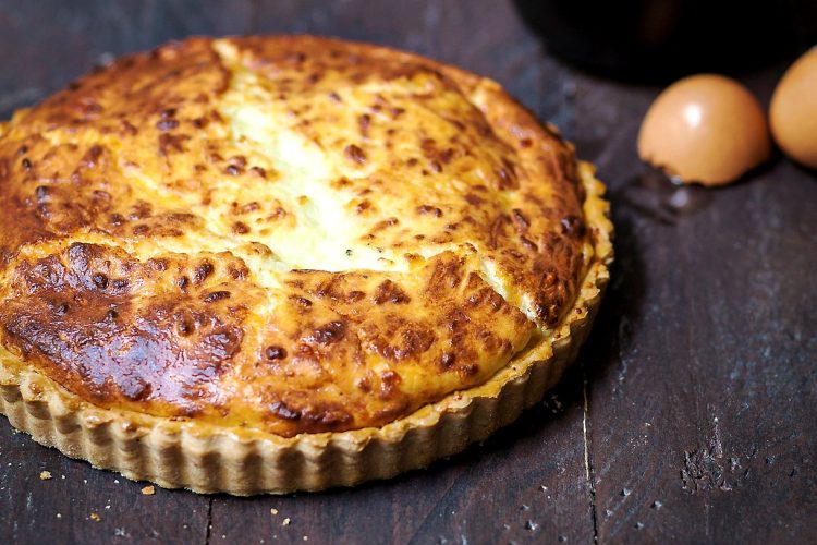 Boudin blanc truffé et pommes au caramel au beurre salé