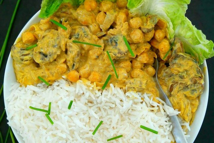 Recette curry de pois chiches au tofu soyeux