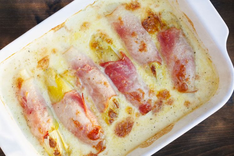 Recette endives au jambon gratinées