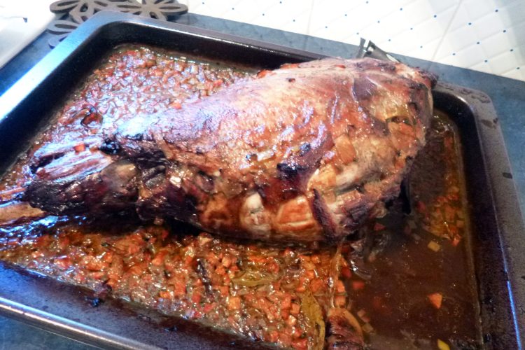 Recette gigot de sanglier au four