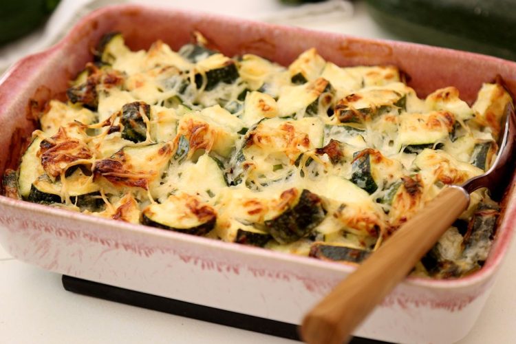 Recette gratin de courgettes sans crème