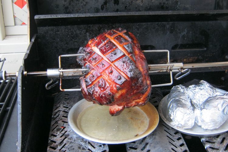 Recette jambon à la broche