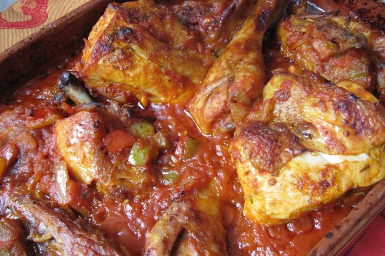 Recette poulet basquaise au four