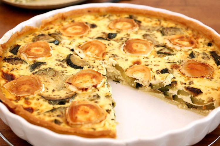 Recette tarte cougette chèvre