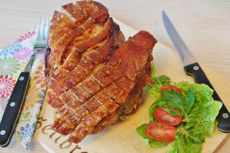 Rôti de porc à la moutarde et au miel