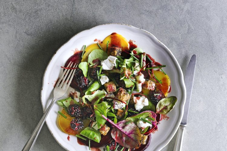 Salade de betterave au fromage de chèvre