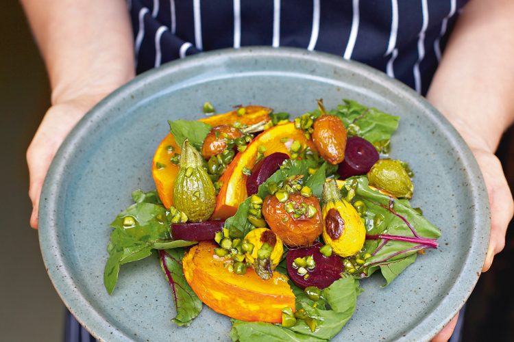 Salade de carottes, courgettes et courge