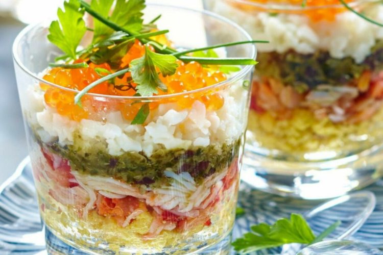 Salade russe en verrines