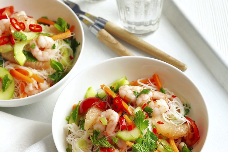 Salade thaï aux crevettes