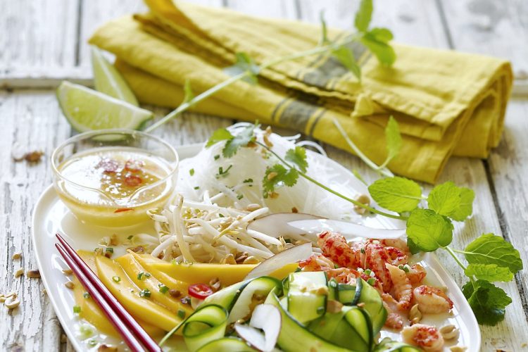 Salade thaïe aux courgettes